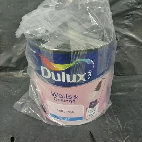 SEALED DULUX WALLS & CEILINGS MATT PAINT - PRETTY PINK - 2.5L