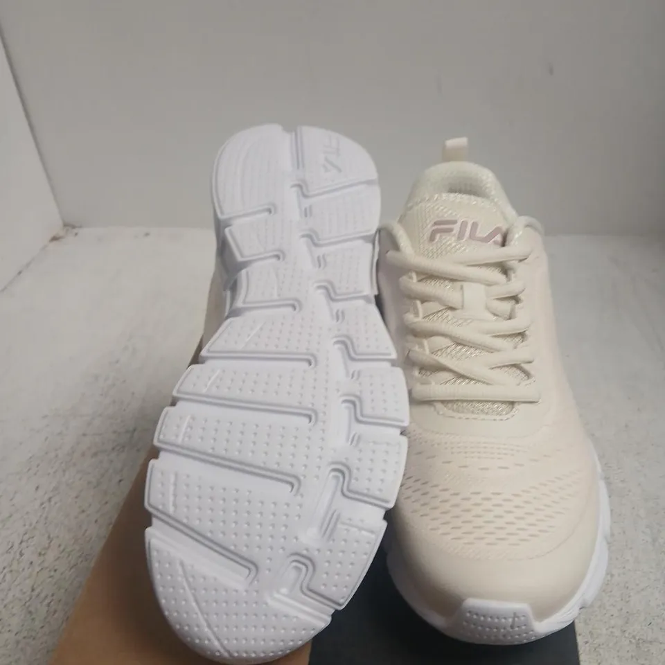 FILA WHITE WOMEN'S TRAINERS – UK 4 (BOXED)