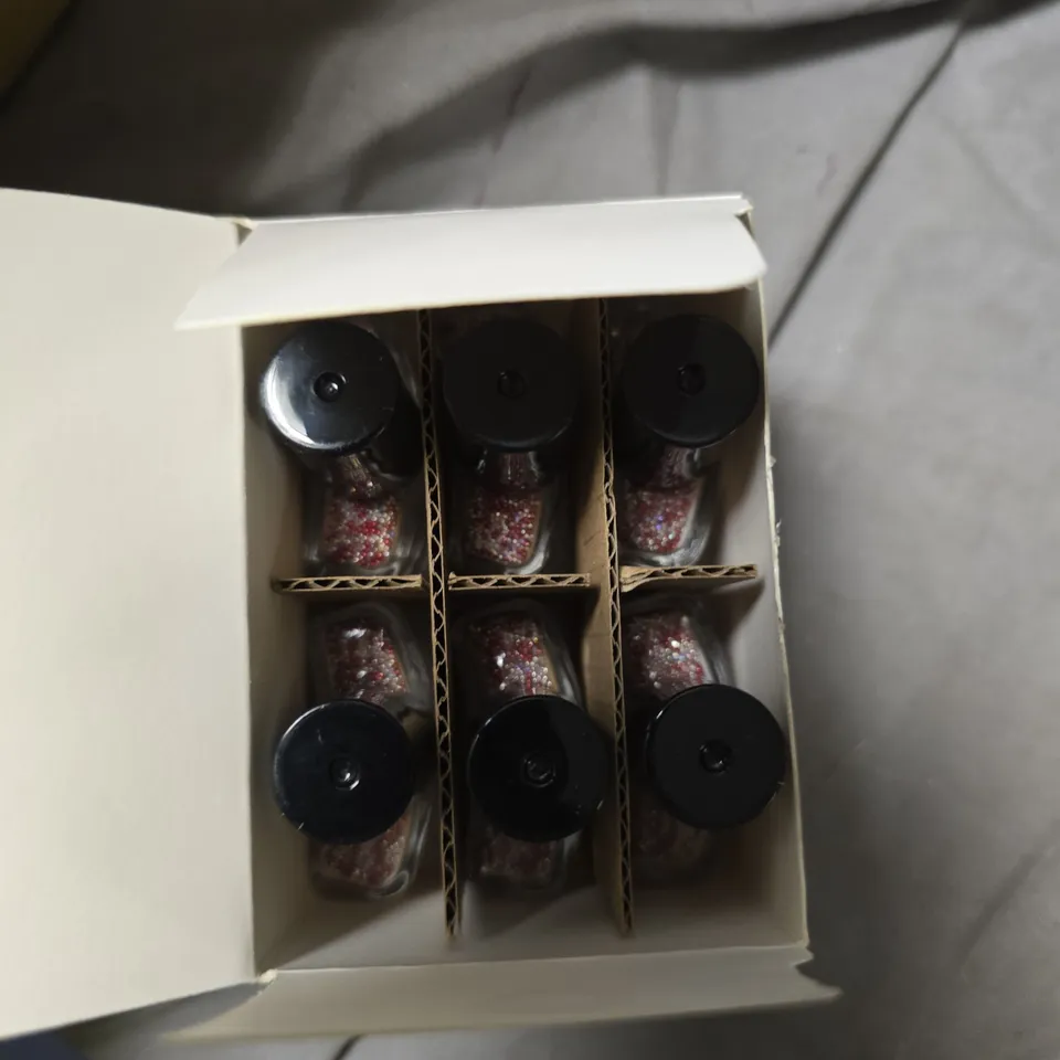 CIATÉ LONDON MINI NAIL POLISH – LASER BEAM GLITTER RED (PEARLS, MICRO-PERLES) – 144 PACK