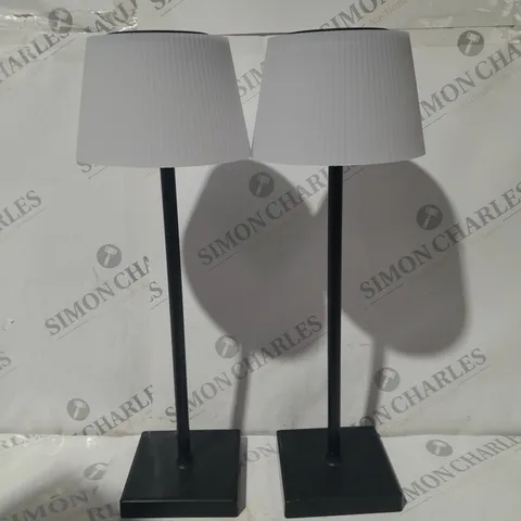 SFIXX SET OF 2 INDOOR OUTDOOR TOUCH TABLE LIGHTS BLACK
