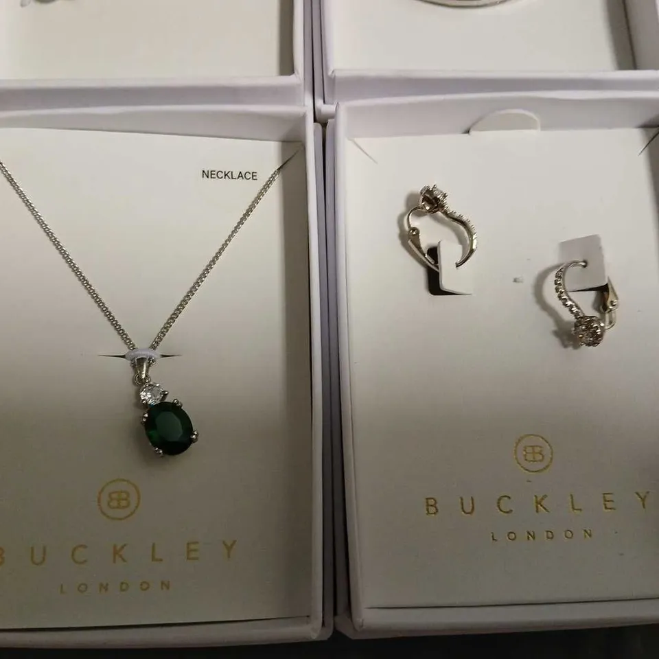 LOT OF 4 ASSORTED BOXED BUCKLEY LONDON JEWELLERY ITEMS 