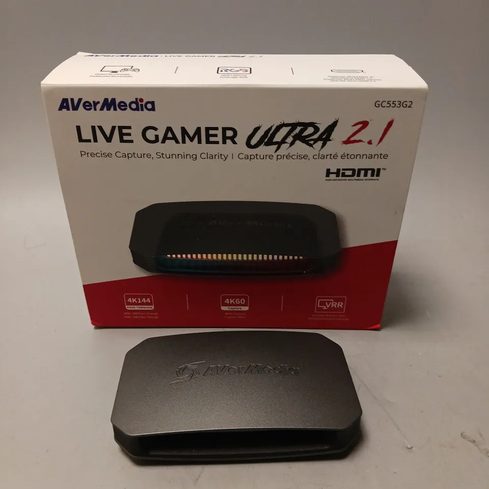 BOXED AVER MEDIA LIVE GAMER ULTRA 2.1 CAPTURE DEVICE 