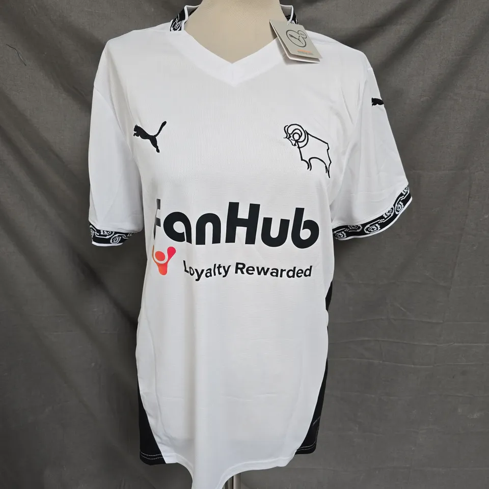 PUMA JERSEY IN BLACK/WHITE SIZE L