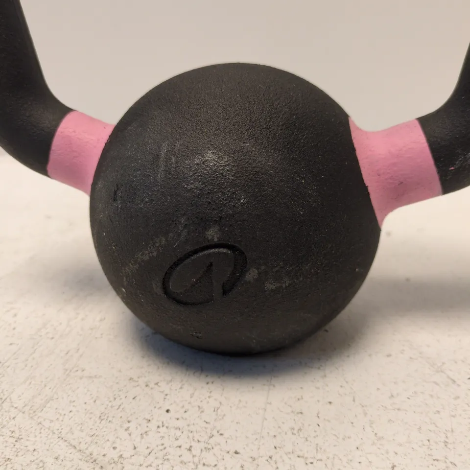 KETTLEBELL – 8 KG, BLACK WITH PINK ACCENTS