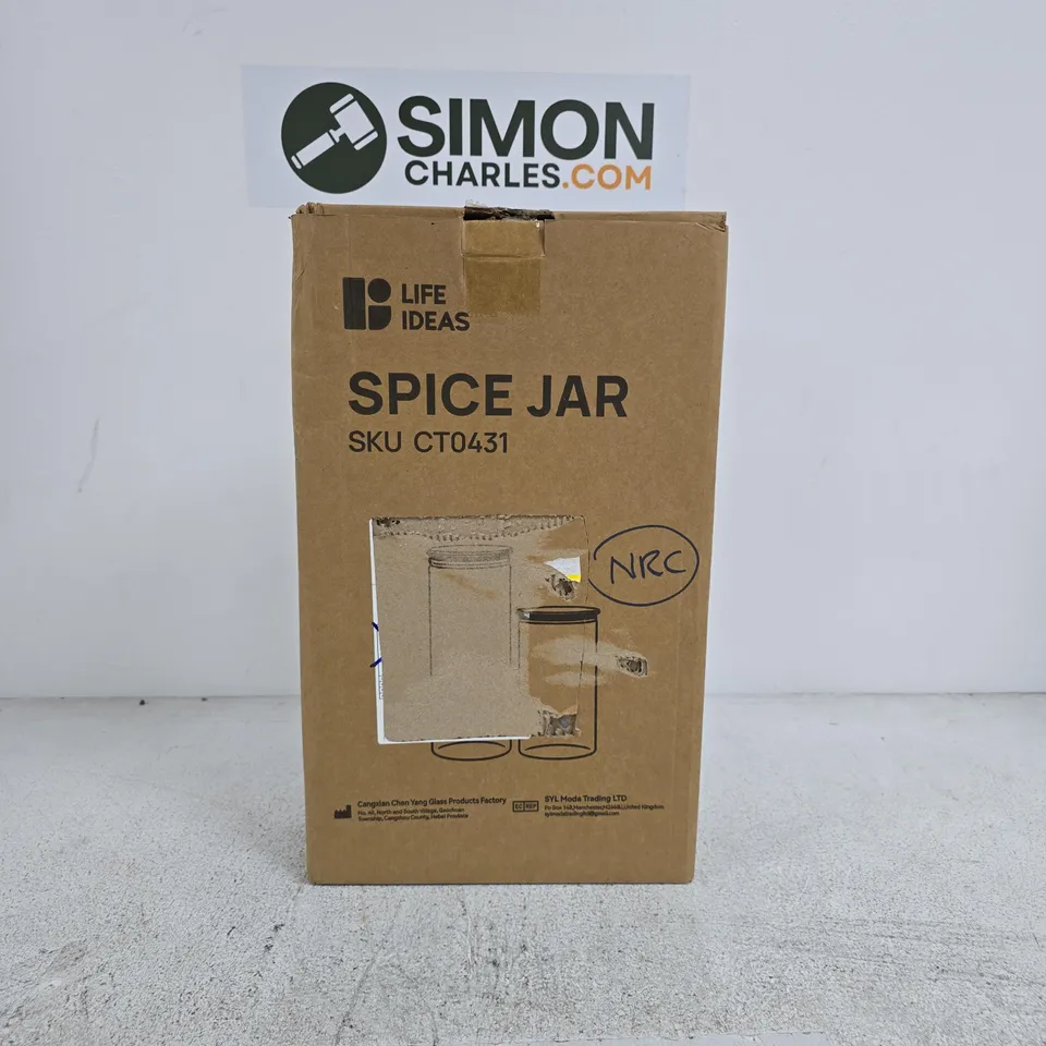 LIFE IDEAS SET OF 10 SPICE JARS