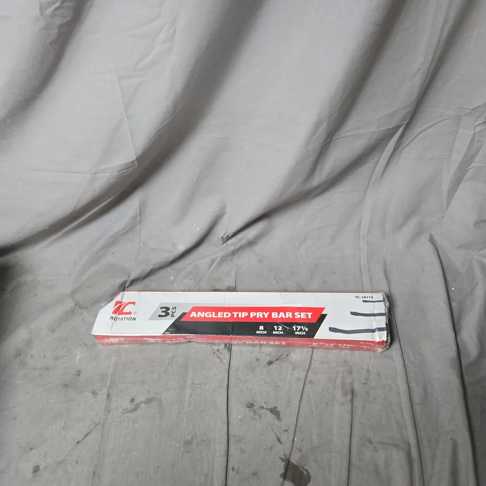 ANGLED TIP PRY BAR SET – 3 PIECE (8IN, 12IN, 17.5IN)