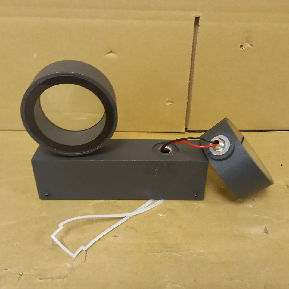 DAR LIGHTING GROUP BOHDAN 2 CIRCLE ANTHRACITE WALL LIGHT