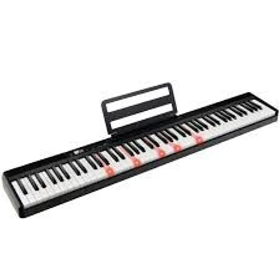 BOXED 88-KEY FOLDABLE FULL-SIZE SEMI-WEIGHTED DIGITAL PIANO KEYBOARD WITH MIDI