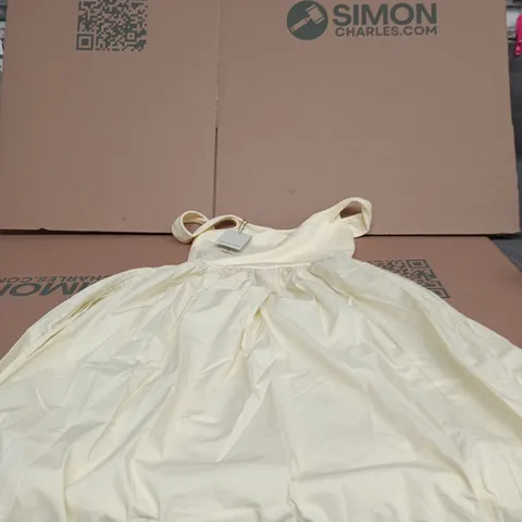 NOBODYS CHILD YELLOW COLORADO MIDI DRESS PLAIN UK 8 TAGGED