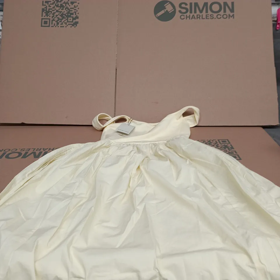 NOBODYS CHILD YELLOW COLORADO MIDI DRESS PLAIN UK 8 TAGGED