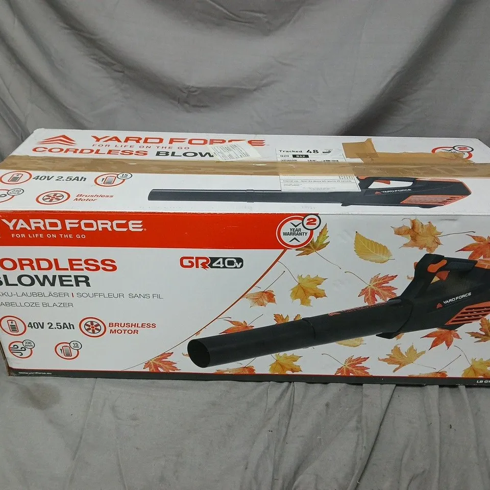 BOXED YARDFORCE CORDLESS BLOWER