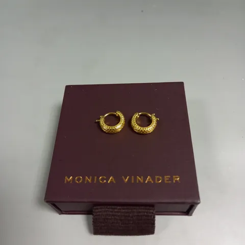 MONICA VINADER HEIRLOOM HUGGIE EARRINGS