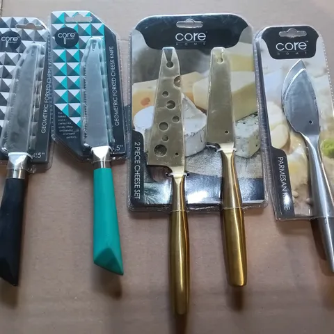 LOT OF 7 ASSORTED BRAND NEW CHEESE KNIFES