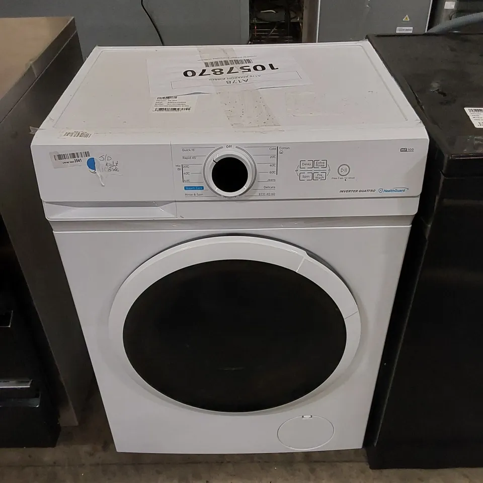 MIDEA 8KG FREESTANDING WASHING MACHINE IN WHITE, MODEL: MF10EW80BA