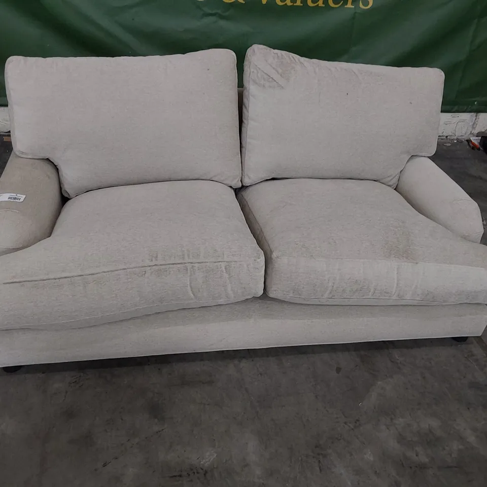 QUALITY BRITISH DESIGNER LOUNGE Co. TWO SEARER SOFA NATURAL FABRIC 