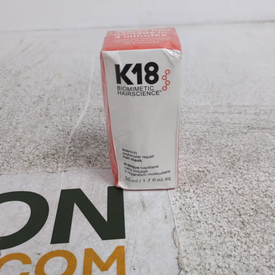 K19 BIOMIMETIC HAIRSCIENCE LEAVE IN MOLUCULAR REPAIR HAIR MASK 50ML