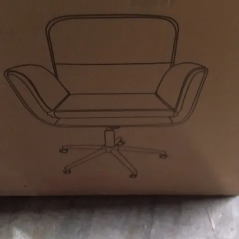 BOXED DESK CHAIR - BLACK
