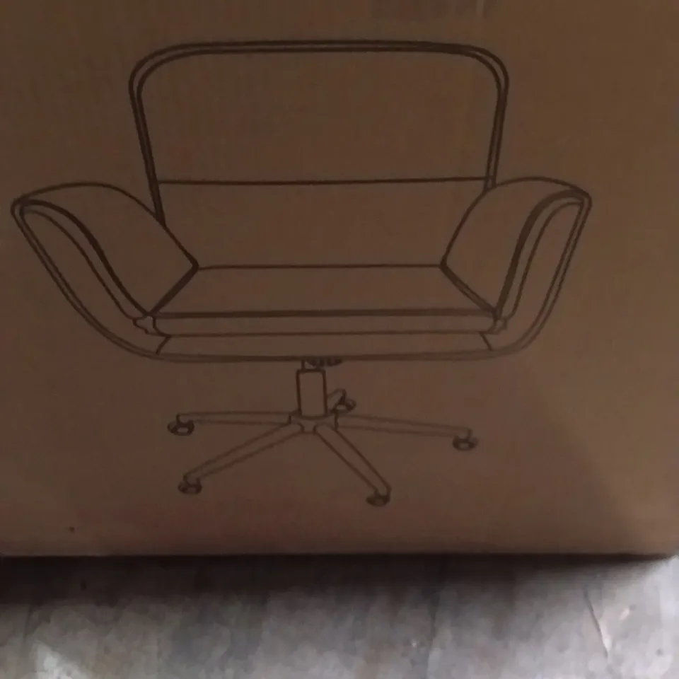 BOXED DESK CHAIR - BLACK