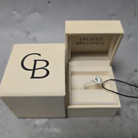 CREATED BRILLIANCE EVELY 18CT WHITE GOLD 1CT LAB GROWN DIAMOND 