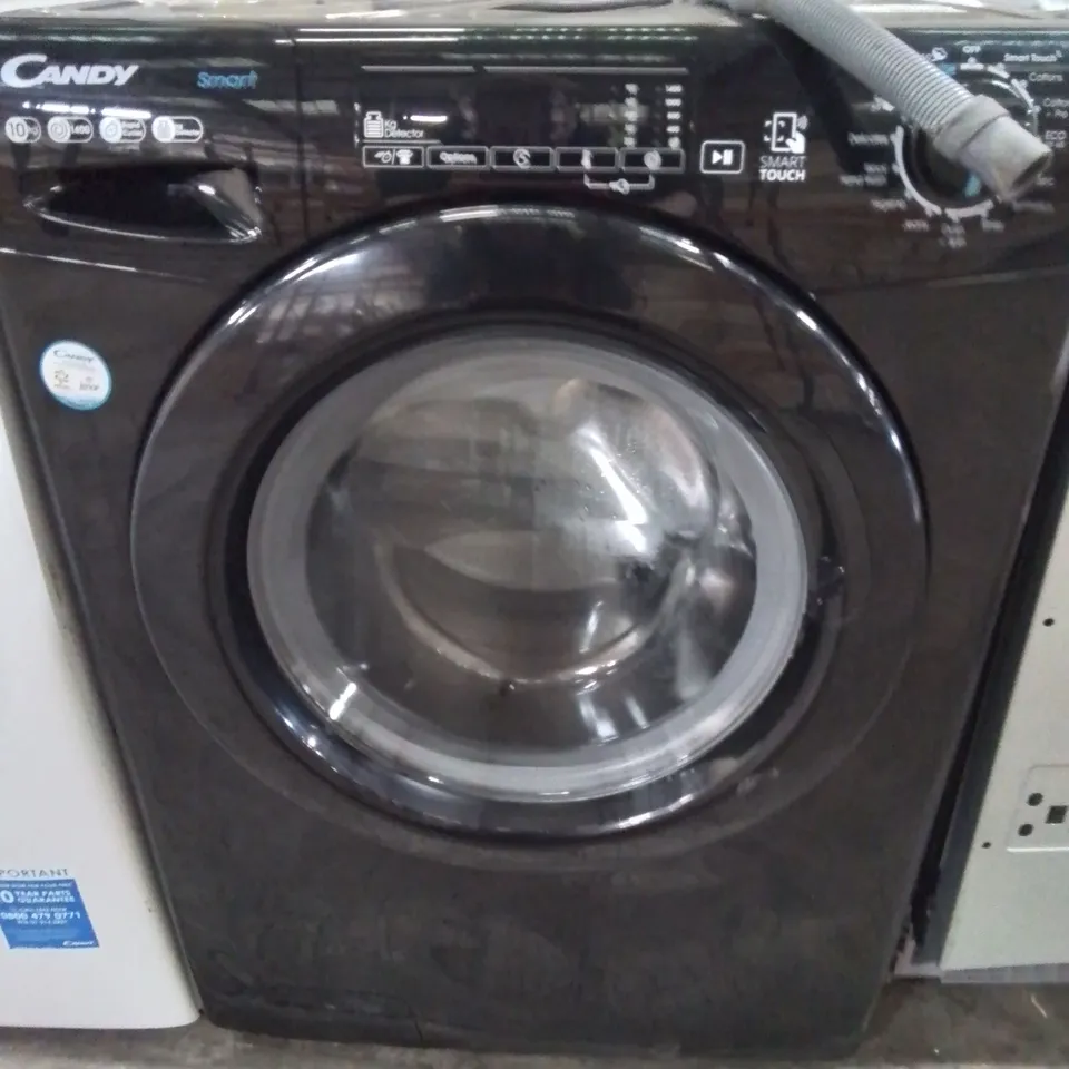 CANDY SMART PRO FREESTANDING WASHING MACHINE IN BLACK - (CS1410TBBE/1)