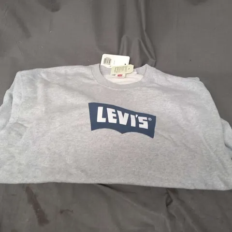 LEVI'S GREY LOGO SWEAT SHIRT