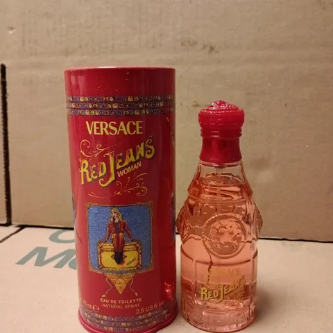 BOXED VERSACE RED JEANS WOMAN EAU DE TOILETTE 75ML