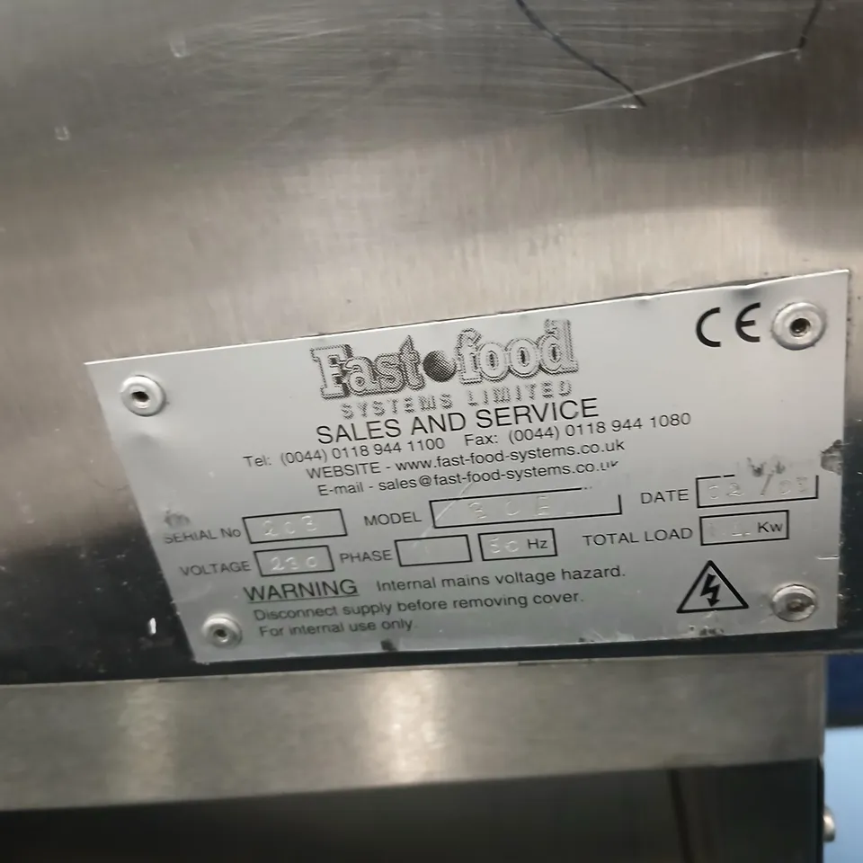 TWO COMMERCIAL STAINLESS STEEL FOOD DISPLAY COUNTER – CHIPS, HOT DOGS & BURGERS UNIT