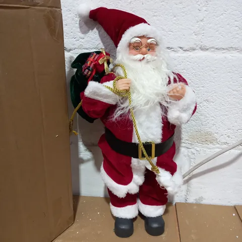 FESTIVE PRE LIT SANTA TRADITIONAL 43CM