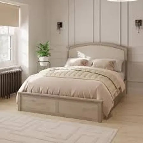BOXED GFW MADRID KING SIZE LIMED OAK OTTOMAN BED (3 BOXES)