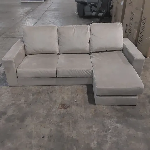 QUALITY DESIGNER FABRIC UPHOLSTERED L-SHAPED CORNER SOFA 