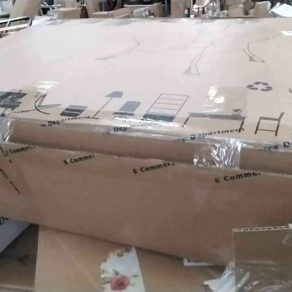 PALLET OF ASSORTED ITEMS INCLUDING LED CEILING LIGHT, OUTPUT SPRAYER, PERFECTA WATER BATH, PORTABLE WARDROBE, RETRACTABLE SAFETY GATE