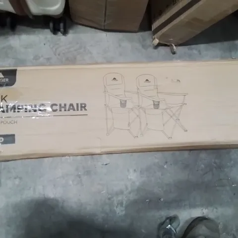 2 PK CAMPING CHAIR RED