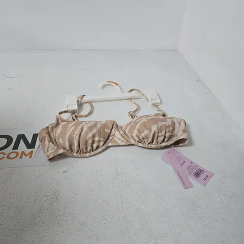 BOX OF APPROXIMATELY 12 WILD FABLE PADDED BRALETTE - BEIGE - SIZE XS