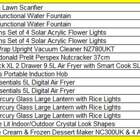 PALLET OF APPROXIMATELY 16 ASSORTED HOUSEHOLD AND GARDEN PRODUCTS TO INCLUDE;