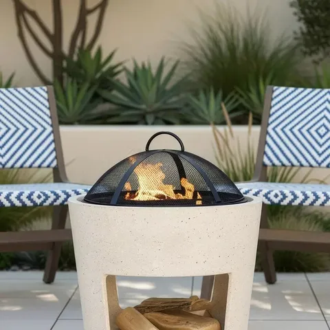 MGO FIRE PIT WITH WOOD STORE