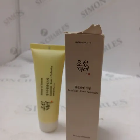 BEAUTY OF JOSEON RELIEF SUN: RICE + PROBIOTIC 50ML