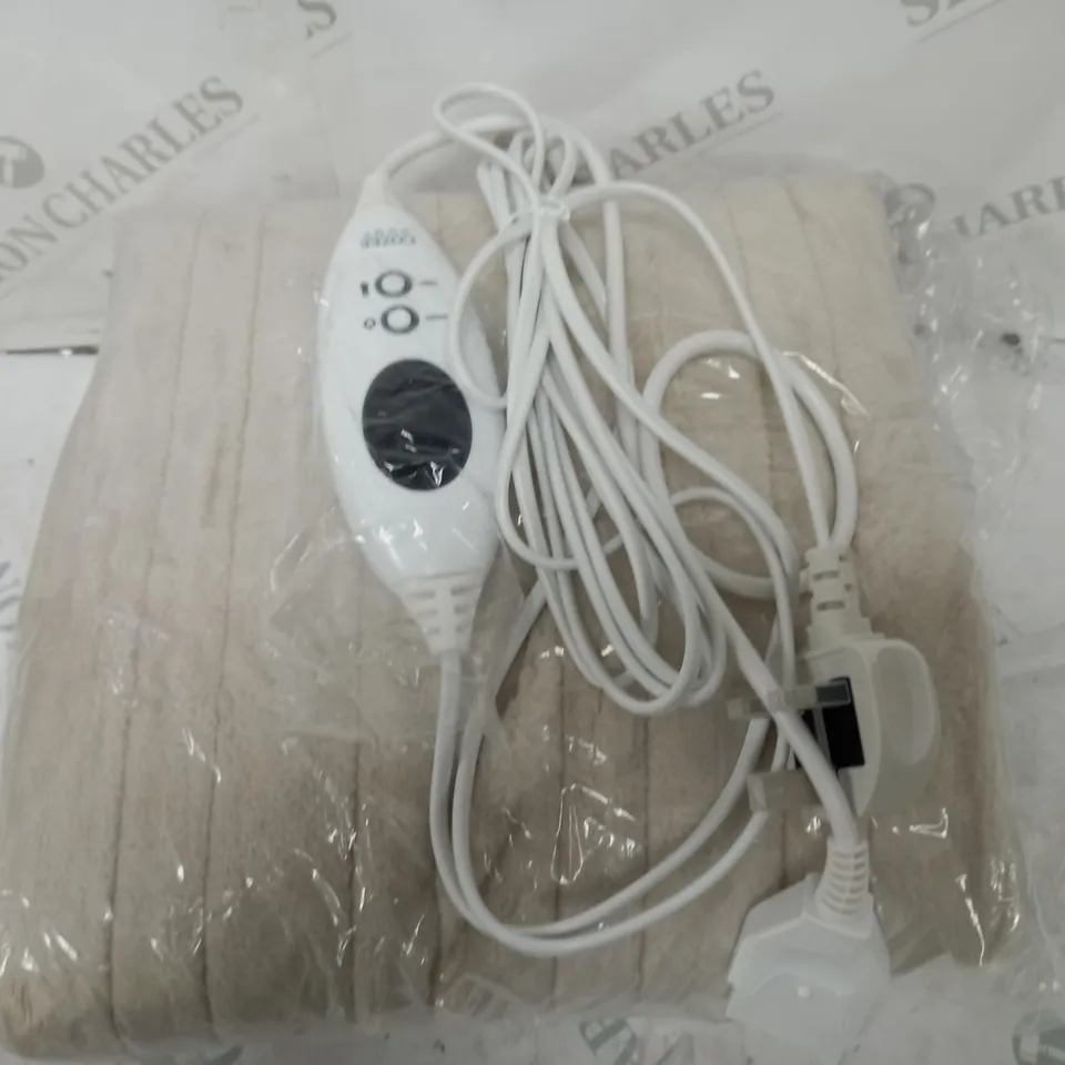 COZEE HOME HEATED BLANKET IN STONE 