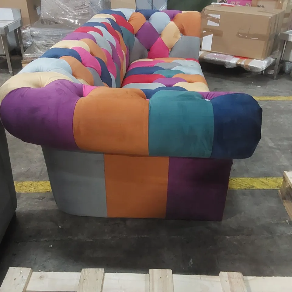 QUALITY DESIGNER CAMAURY VELVET PATCHWORK SOFA