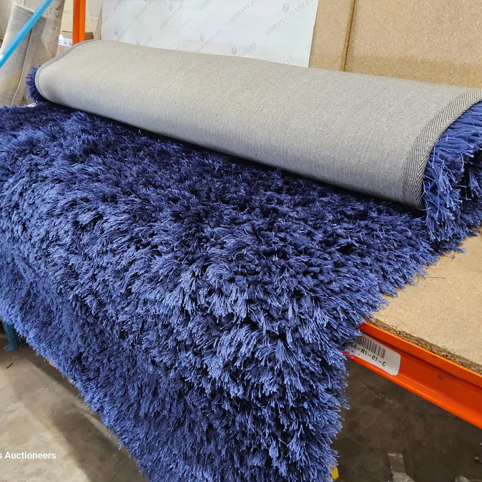 AARYAHI HAND TUFTED DARK NAVY RUG 150 × 230
