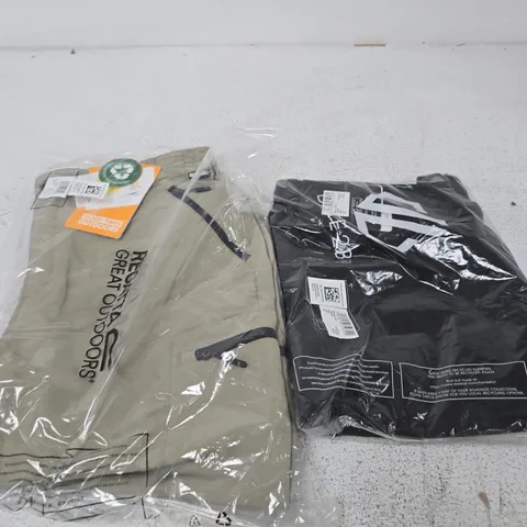 APPROXIMATELY 43 ASSORTED BRAND NEW REGATTA CLOTHING PRODUCTS TO INCLUDE MOVEMENT SHORTS & LEESVILLE TROUSERS