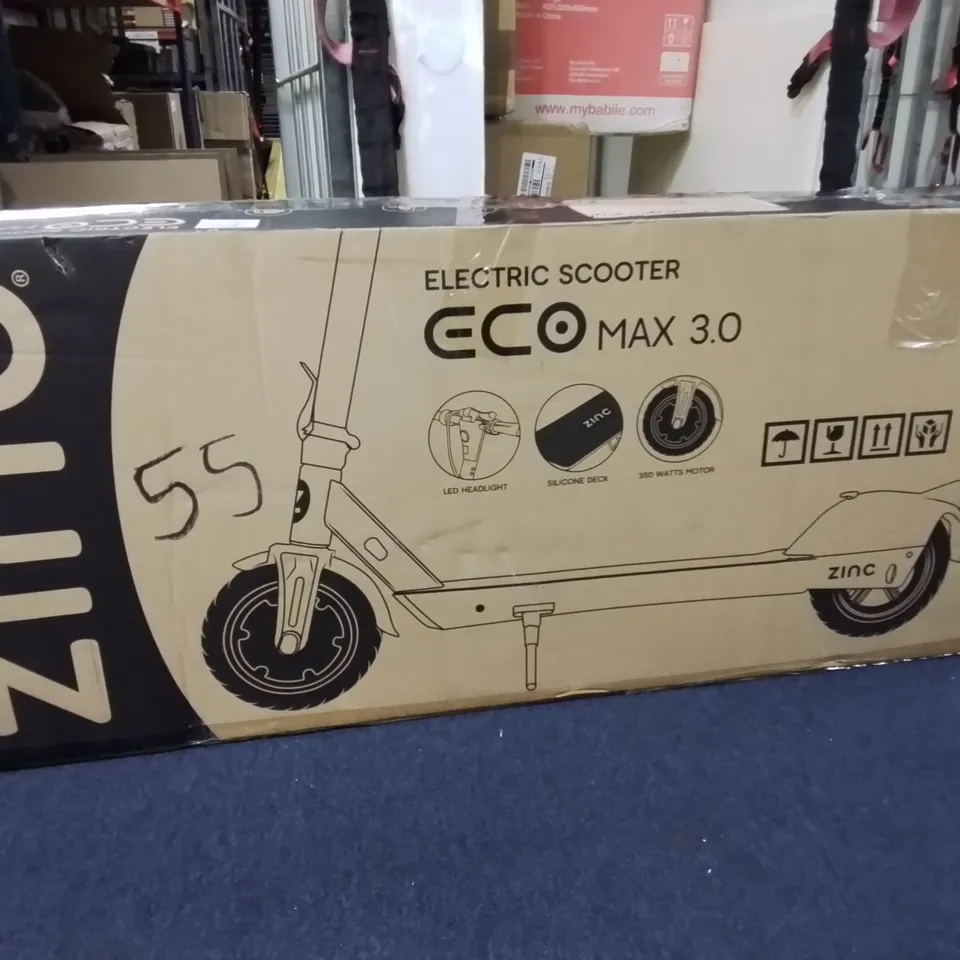 ZINC ECO MAX 3.0 ELECTRIC SCOOTER - COLLECTION ONLY RRP £499.99