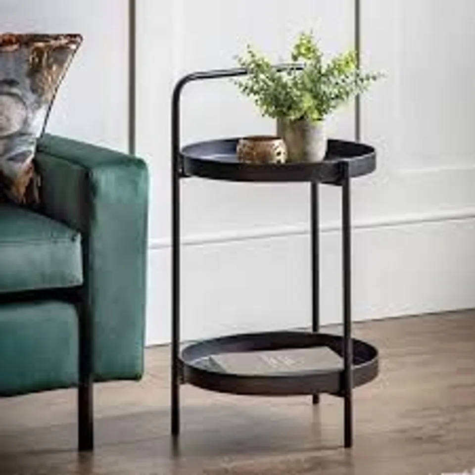 BOXED GALLERY DIRECT SENNEN SIDE TABLE BLACK
