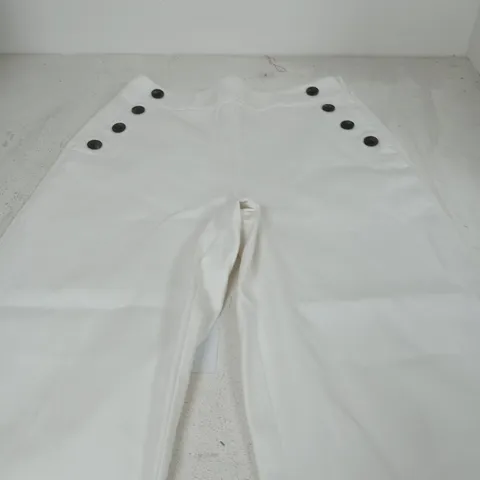 HOBBS LONDON WHITE TROUSERS – UK 12