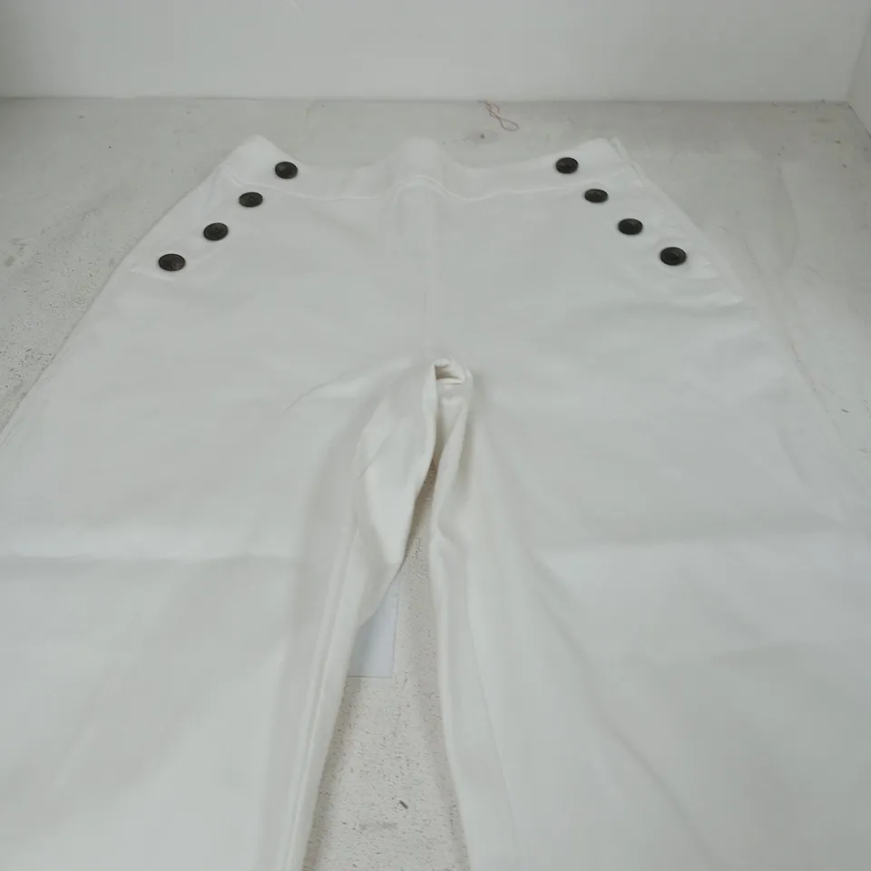 HOBBS LONDON WHITE TROUSERS – UK 12