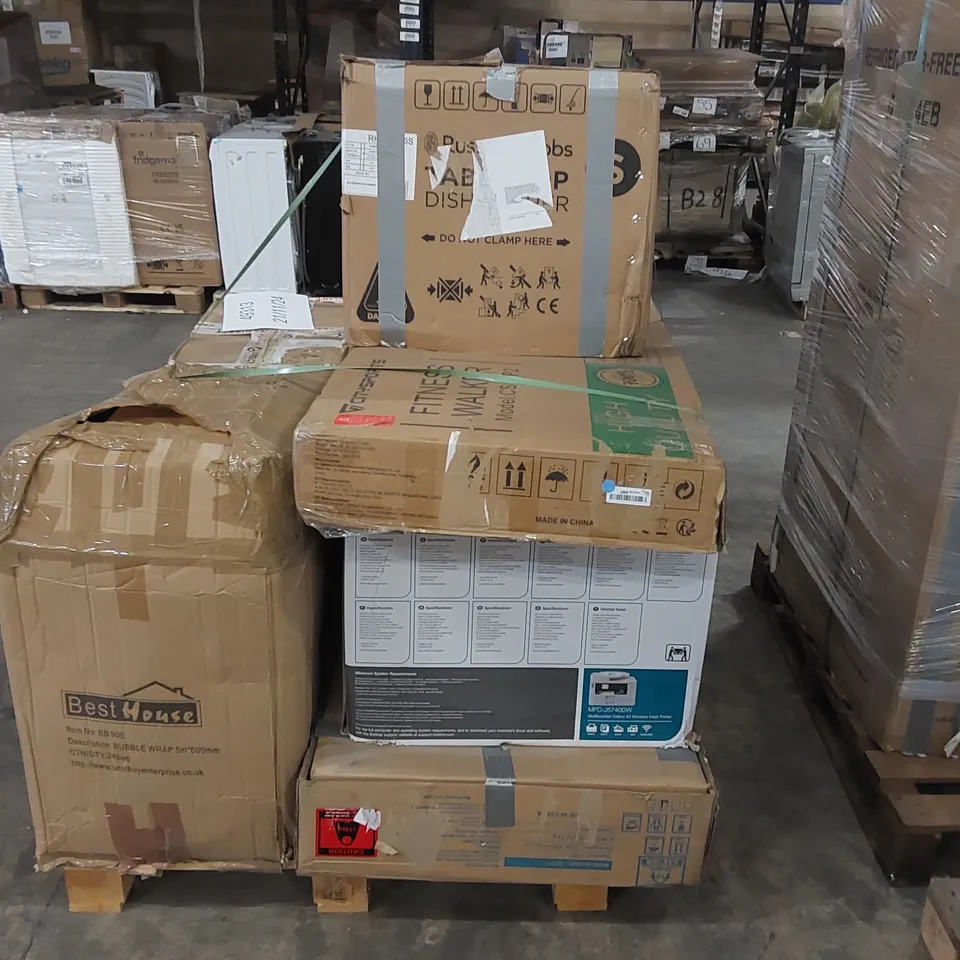 PALLET OF APPROXIMATELY 6 UNPROCESSED RAW RETURN HOUSEHOLD AND ELECTRICAL GOODS TO INCLUDE;