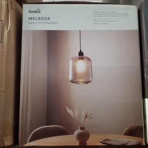 BOXED DUNELM MELROSE EASY FIT PENDANT 