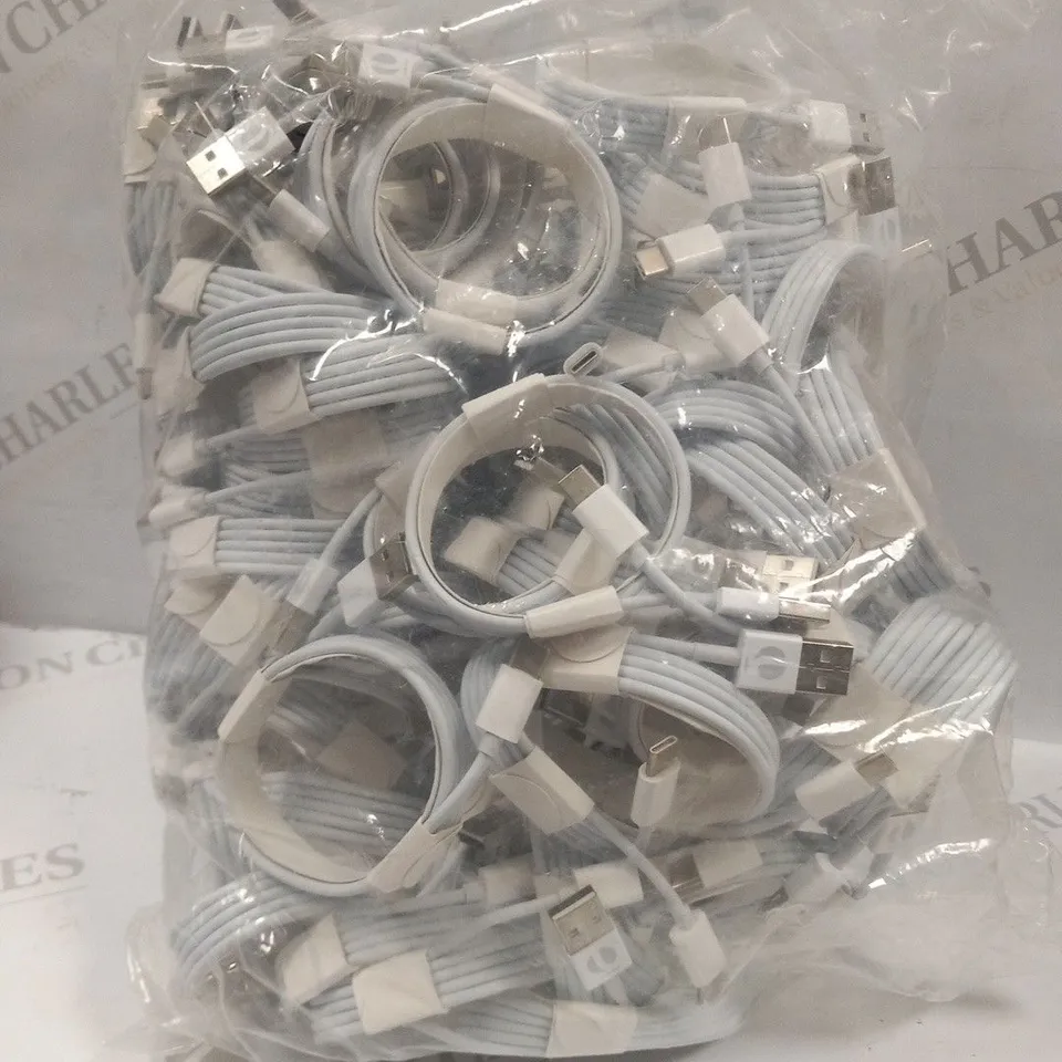 LARGE QUANTITY OF LEADER USB TO USB-C POWER LEADS