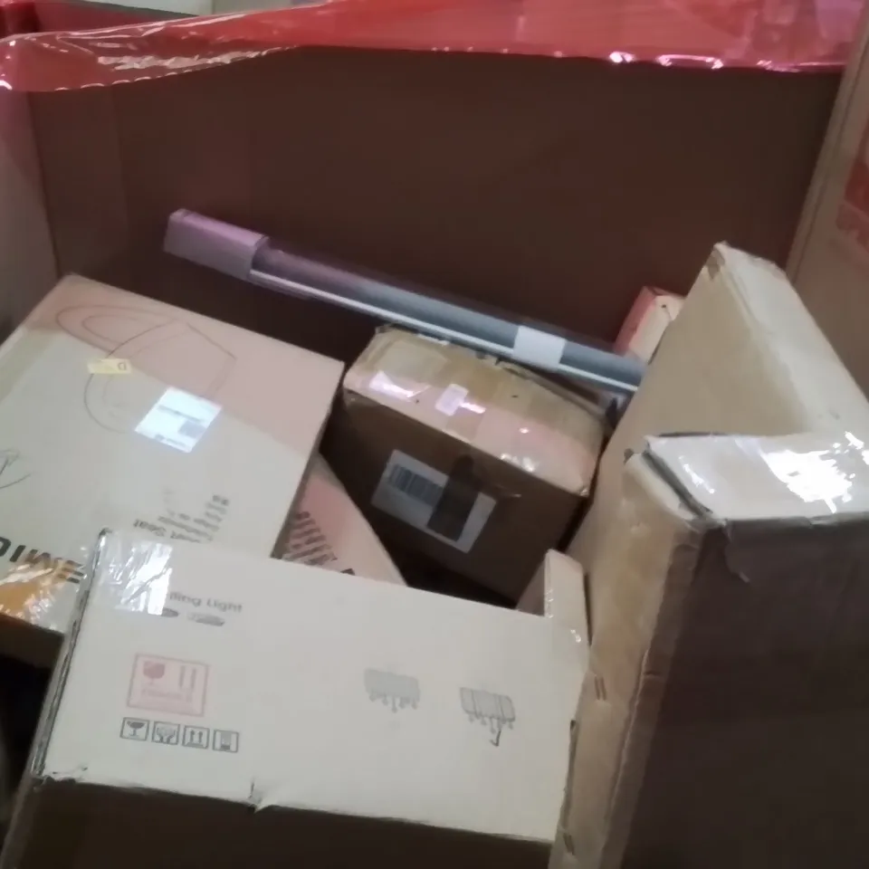 PALLET OF ASSORTED HOUSEHOLD GOODS AND PRODUCTS TO INCLUDE;AIR COOLER,KIDS TOY GAME,CYLINDER LAWNMOWER