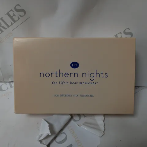 NORTHERN NIGHTS 100% MULBERRY SILK PILLOWCASE - IVORY