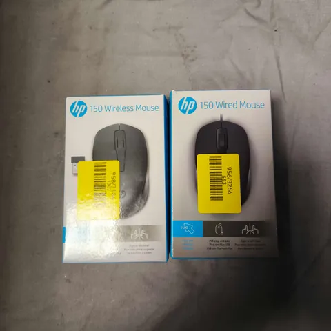 APPROXIMATELY 20 HP 150 WIRED & WIRELESS MICE 